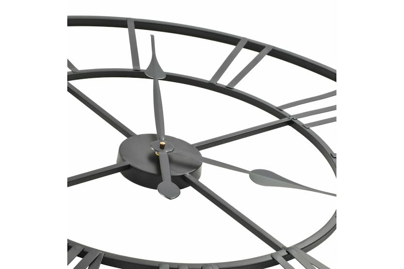 vidaXL 50644 Vintage Wall Clock With Quartz Movement Metal 80cm Xxl vidaXL 50644 Vintage Wall Clock With Quartz Movement Metal 80cm Xxl