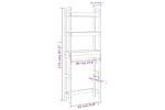 vidaXL 824660 Toilet Rack Grey 63x26x171cm Solid Wood Pine vidaXL 824660 Toilet Rack Grey 63x26x171cm Solid Wood Pine
