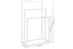vidaXL 343091 Freestanding Towel Rack White 48x24x79cm Iron vidaXL 343091 Freestanding Towel Rack White 48x24x79cm Iron