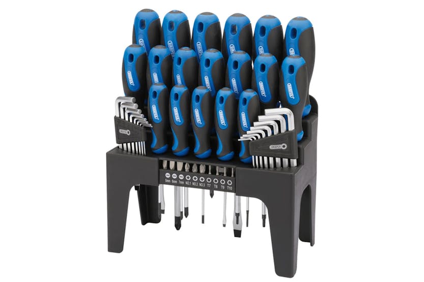 Draper Tools 415035 44 Piece Screwdriver. Hex Key. And Bit Set Blue 81294 Draper Tools 415035 44 Piece Screwdriver. Hex Key. And Bit Set Blue 81294