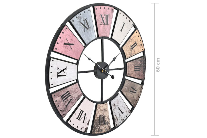 vidaXL 50647 Vintage Wall Clock With Quartz Movement 60cm Xxl vidaXL 50647 Vintage Wall Clock With Quartz Movement 60cm Xxl