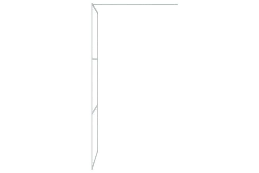 vidaXL 152116 Walk-in Shower Wall Silver 90x195cm Clear Esg Glass vidaXL 152116 Walk-in Shower Wall Silver 90x195cm Clear Esg Glass