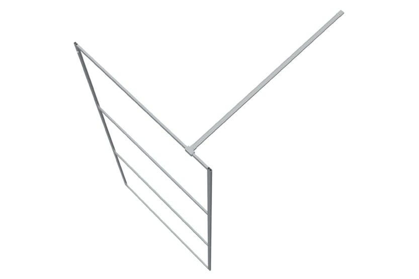 vidaXL 152116 Walk-in Shower Wall Silver 90x195cm Clear Esg Glass vidaXL 152116 Walk-in Shower Wall Silver 90x195cm Clear Esg Glass