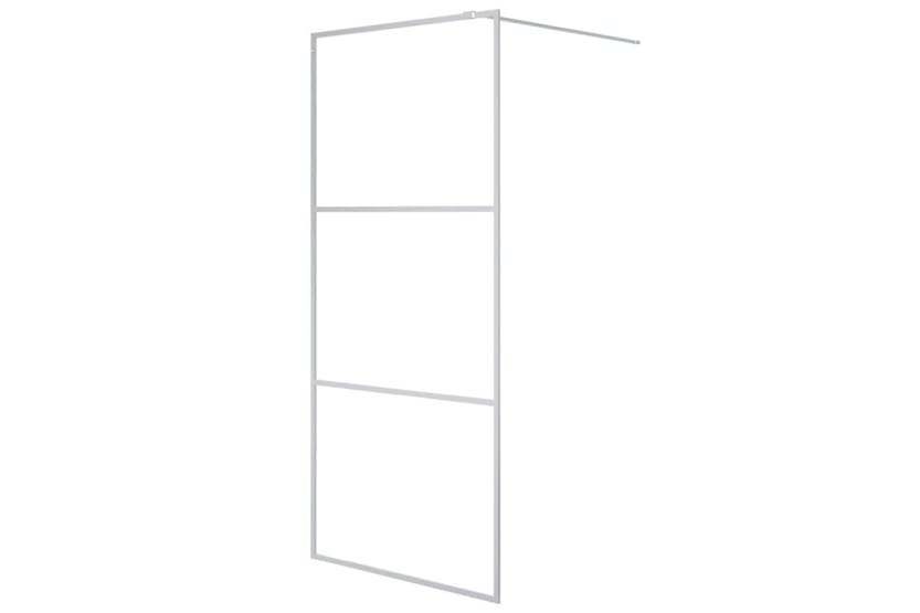 vidaXL 152116 Walk-in Shower Wall Silver 90x195cm Clear Esg Glass vidaXL 152116 Walk-in Shower Wall Silver 90x195cm Clear Esg Glass