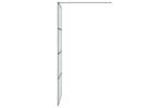 vidaXL 152131 Walk-in Shower Wall Black 90x195cm Frosted Esg Glass vidaXL 152131 Walk-in Shower Wall Black 90x195cm Frosted Esg Glass