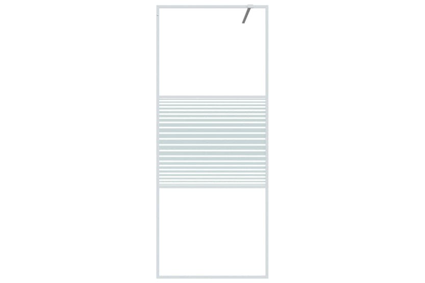 vidaXL 152150 Walk-in Shower Wall White 80x195cm Clear Esg Glass vidaXL 152150 Walk-in Shower Wall White 80x195cm Clear Esg Glass