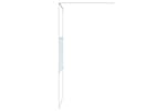 vidaXL 152152 Walk-in Shower Wall White 100x195cm Clear Esg Glass vidaXL 152152 Walk-in Shower Wall White 100x195cm Clear Esg Glass