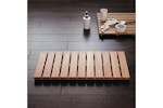 Ridder 425921 Wooden Bathroom Rug Grating Nature 72x38 Cm Ridder 425921 Wooden Bathroom Rug Grating Nature 72x38 Cm