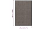 vidaXL 326942 Doormat Tufted 120x180cm Dark Brown vidaXL 326942 Doormat Tufted 120x180cm Dark Brown