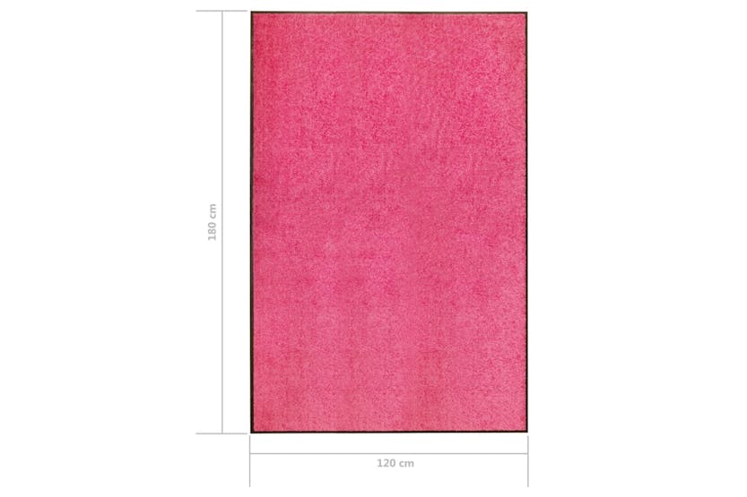 vidaXL 323450 Doormat Washable Pink 120x180cm vidaXL 323450 Doormat Washable Pink 120x180cm