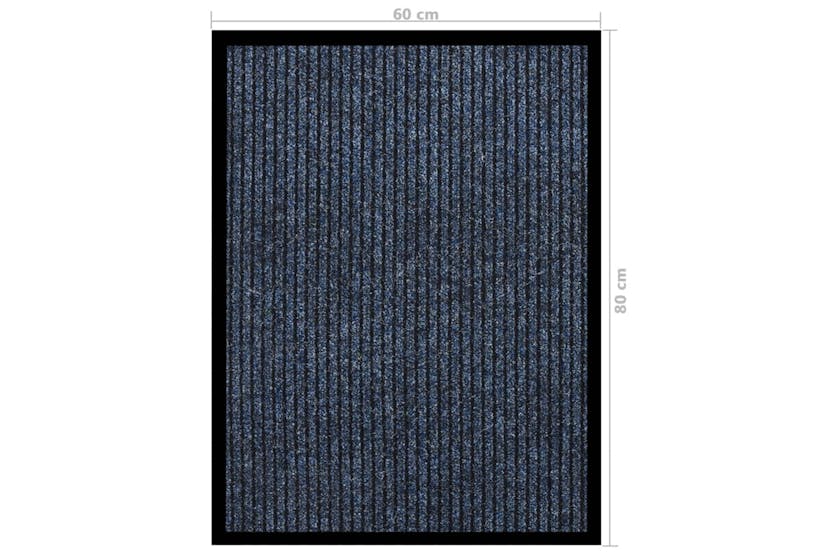 vidaXL 331611 Doormat Striped Blue 60x80cm vidaXL 331611 Doormat Striped Blue 60x80cm