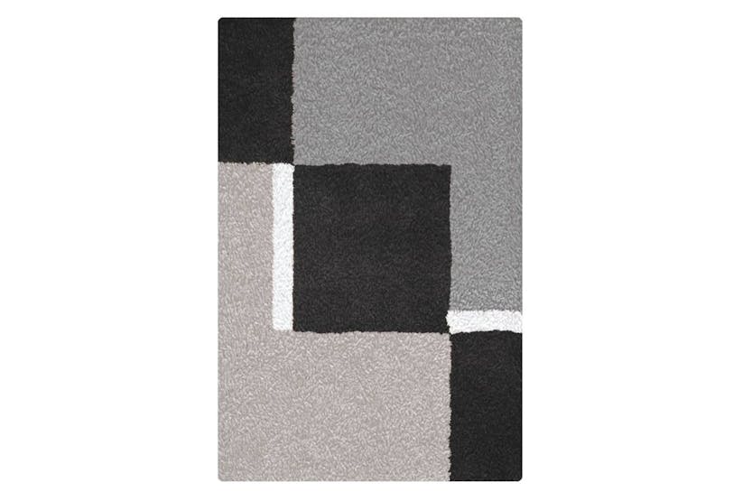 Kleine Wolke 442322 Bath Rug Dakota Platinum 55x65 Cm Grey And Black Kleine Wolke 442322 Bath Rug Dakota Platinum 55x65 Cm Grey And Black