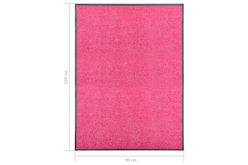 vidaXL 323448 Doormat Washable Pink 90x120cm vidaXL 323448 Doormat Washable Pink 90x120cm
