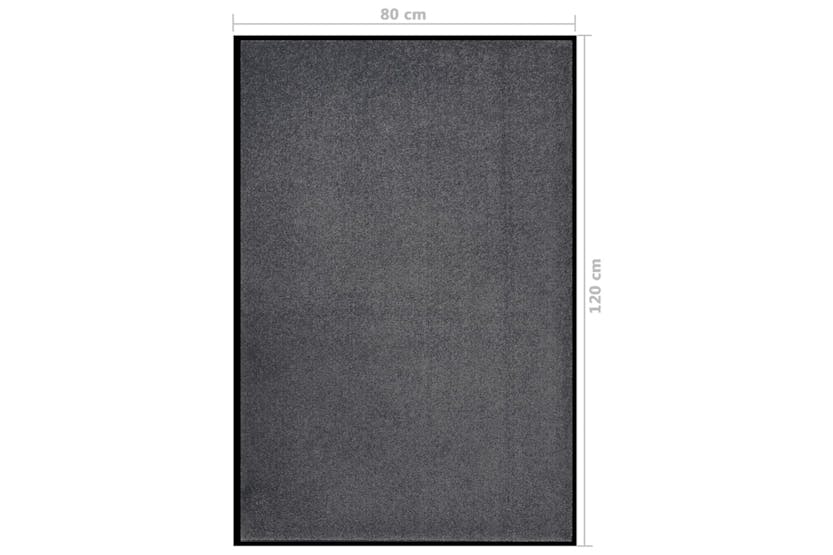vidaXL 331594 Doormat Anthracite 80x120cm vidaXL 331594 Doormat Anthracite 80x120cm