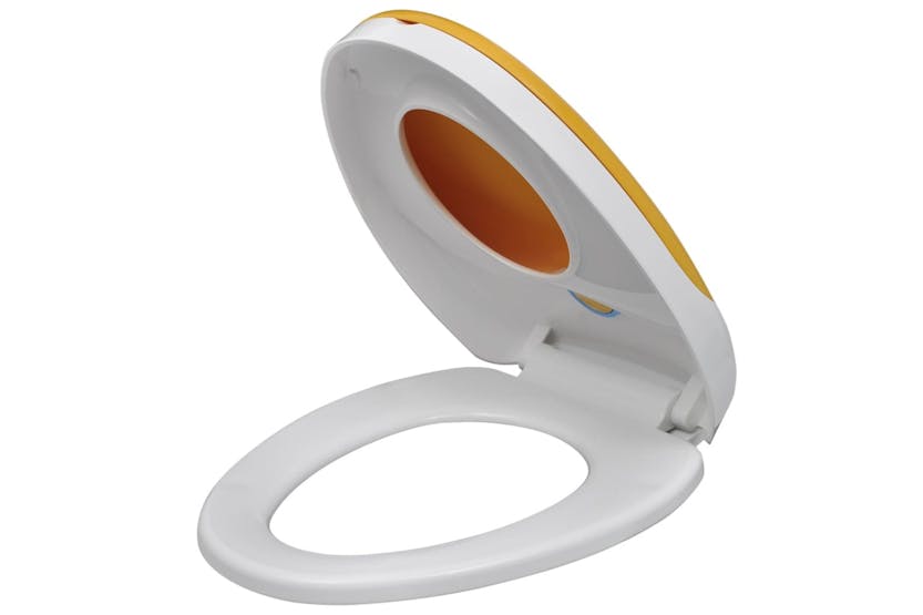 vidaXL 275931 Toilet Seats With Soft Close Lids 2pcs Plastic White And Yellow vidaXL 275931 Toilet Seats With Soft Close Lids 2pcs Plastic White And Yellow