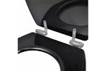 vidaXL 275905 Toilet Seats With Soft Close Lids 2 Pcs Mdf Black vidaXL 275905 Toilet Seats With Soft Close Lids 2 Pcs Mdf Black