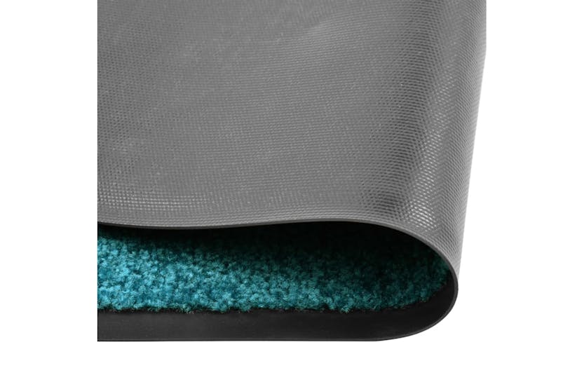 vidaXL 323460 Doormat Washable Cyan 90x120cm vidaXL 323460 Doormat Washable Cyan 90x120cm