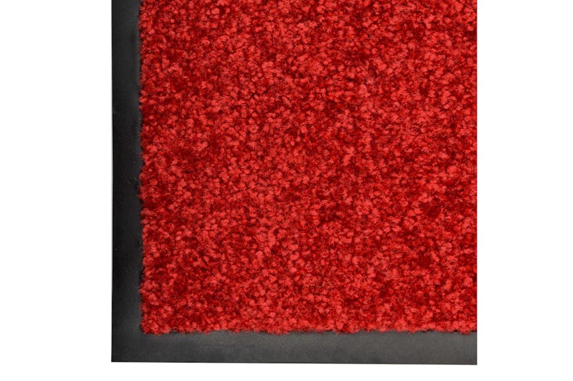 vidaXL 323421 Doormat Washable Red 40x60cm vidaXL 323421 Doormat Washable Red 40x60cm