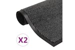 vidaXL 3051613 Dust Control Mats 2 Pcs Rectangular Tufted 90x150cm Anthracite vidaXL 3051613 Dust Control Mats 2 Pcs Rectangular Tufted 90x150cm Anthracite