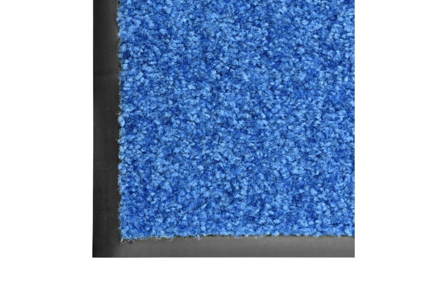 vidaXL 323443 Doormat Washable Blue 90x150cm vidaXL 323443 Doormat Washable Blue 90x150cm