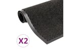 vidaXL 3051610 Dust Control Mats 2 Pcs Rectangular Tufted 80x120cm Black vidaXL 3051610 Dust Control Mats 2 Pcs Rectangular Tufted 80x120cm Black