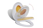 vidaXL 141766 White & Yellow Soft-close Toilet Seat Adults/children vidaXL 141766 White & Yellow Soft-close Toilet Seat Adults/children