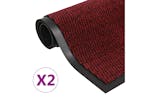 vidaXL 3051611 Dust Control Mats 2 Pcs Rectangular Tufted 80x120cm Red vidaXL 3051611 Dust Control Mats 2 Pcs Rectangular Tufted 80x120cm Red