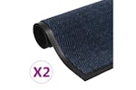 vidaXL 3051604 Dust Control Mats 2 Pcs Rectangular Tufted 40x60cm Blue vidaXL 3051604 Dust Control Mats 2 Pcs Rectangular Tufted 40x60cm Blue