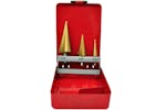 vidaXL 140169 3-piece Hss Step Drill Set vidaXL 140169 3-piece Hss Step Drill Set