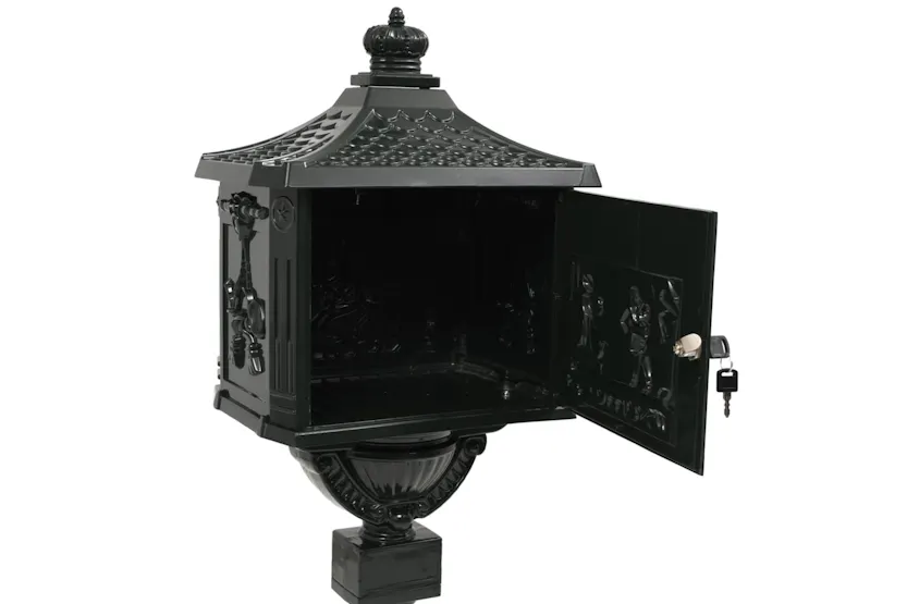 vidaXL 43893 Pedestal Letterbox Aluminium Vintage Style Rustproof Green vidaXL 43893 Pedestal Letterbox Aluminium Vintage Style Rustproof Green