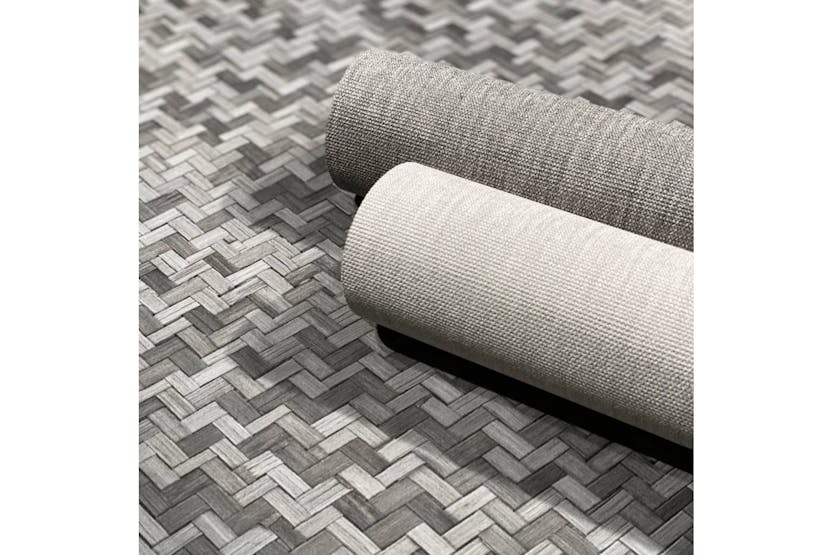 Noordwand 444825 Wallpaper Botanica Rattan Wickerwork Black And Grey Noordwand 444825 Wallpaper Botanica Rattan Wickerwork Black And Grey