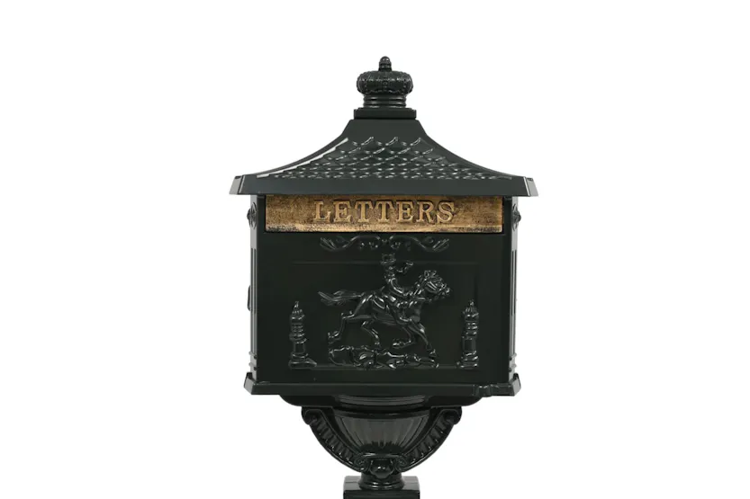 vidaXL 43893 Pedestal Letterbox Aluminium Vintage Style Rustproof Green vidaXL 43893 Pedestal Letterbox Aluminium Vintage Style Rustproof Green