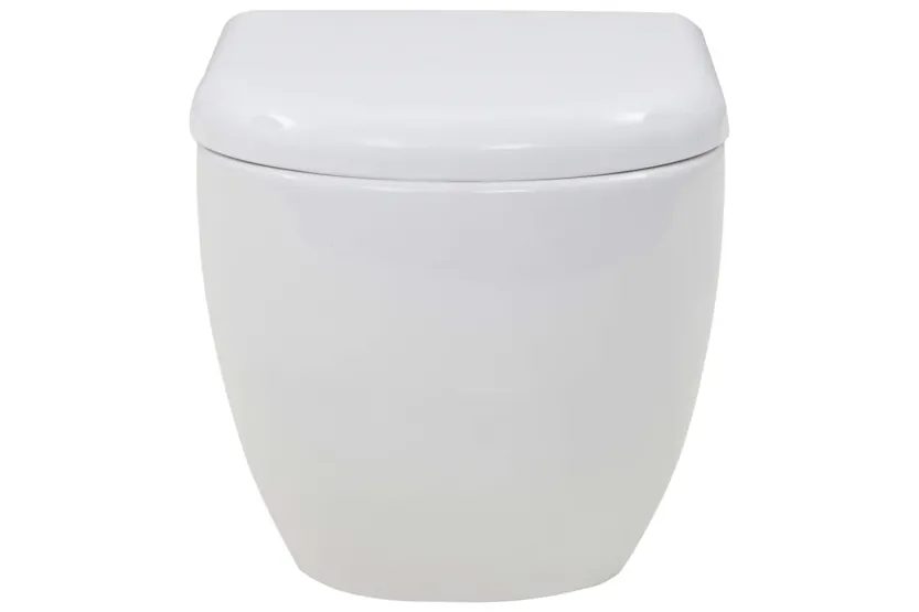vidaXL 3082092 Wall-hung Toilet With Concealed High Cistern Ceramic vidaXL 3082092 Wall-hung Toilet With Concealed High Cistern Ceramic