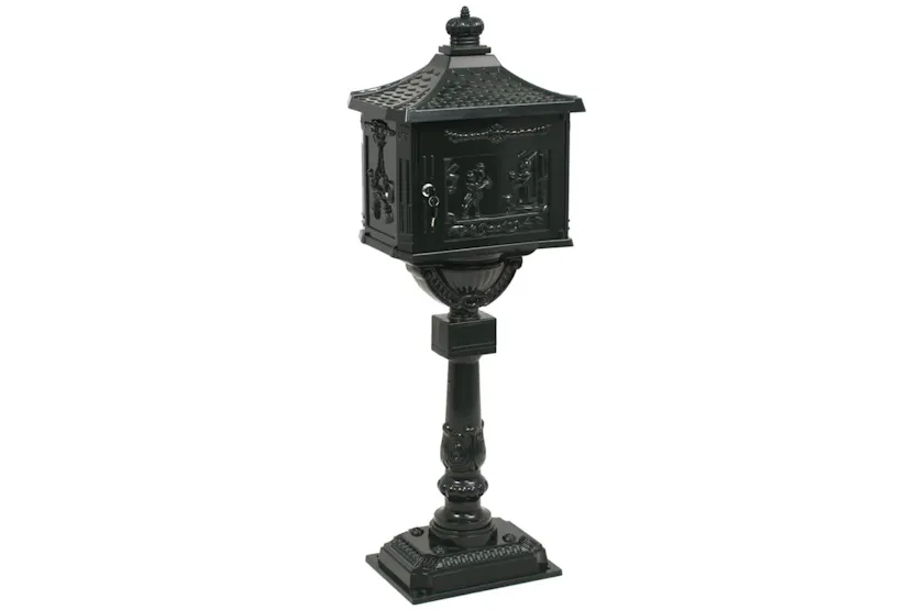 vidaXL 43893 Pedestal Letterbox Aluminium Vintage Style Rustproof Green vidaXL 43893 Pedestal Letterbox Aluminium Vintage Style Rustproof Green