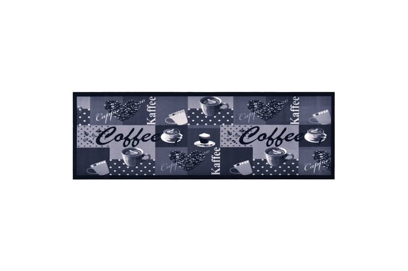 vidaXL 315969 Kitchen Carpet Washable Coffee Blue 60x300cm vidaXL 315969 Kitchen Carpet Washable Coffee Blue 60x300cm