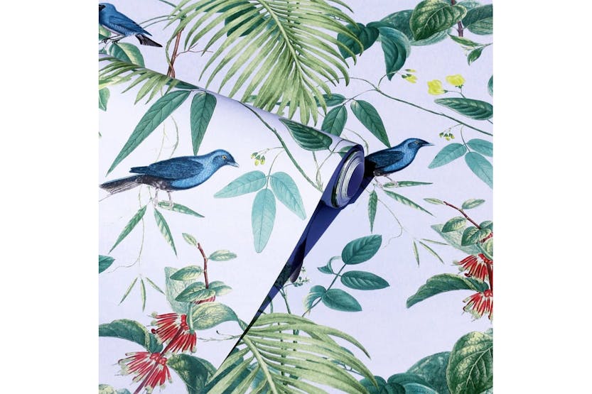 Dutch Wallcoverings 442606 Wallpaper Exotic Garden Blue And Green Dutch Wallcoverings 442606 Wallpaper Exotic Garden Blue And Green