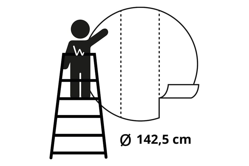 Wallart 440352 Wallpaper Circle Skyline By Night 142.5 Cm Wallart 440352 Wallpaper Circle Skyline By Night 142.5 Cm