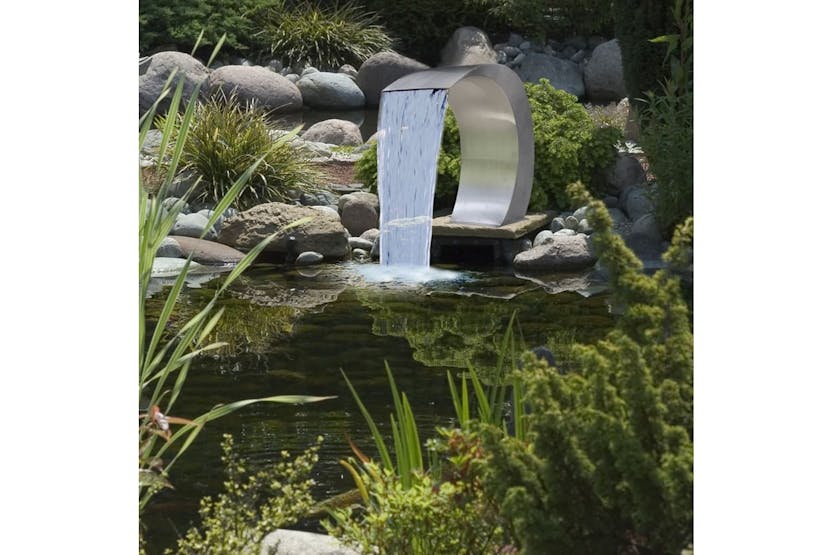 vidaXL 41685 Garden Waterfall Pool Fountain Stainless Steel 45x30x60cm vidaXL 41685 Garden Waterfall Pool Fountain Stainless Steel 45x30x60cm