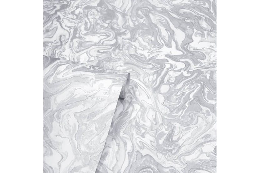 Dutch Wallcoverings 442600 Wallpaper Liquid Marble Grey Dutch Wallcoverings 442600 Wallpaper Liquid Marble Grey