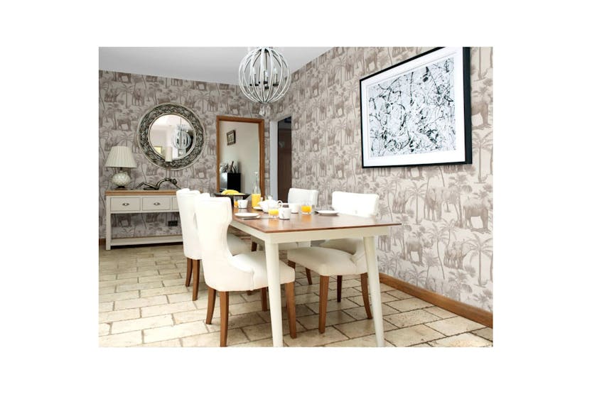 Dutch Wallcoverings 430631 Wallpaper Elephant Grove Beige Dutch Wallcoverings 430631 Wallpaper Elephant Grove Beige
