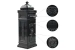 vidaXL 43888 Pillar Letterbox Aluminium Vintage Style Rustproof Black vidaXL 43888 Pillar Letterbox Aluminium Vintage Style Rustproof Black