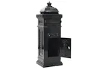vidaXL 43888 Pillar Letterbox Aluminium Vintage Style Rustproof Black vidaXL 43888 Pillar Letterbox Aluminium Vintage Style Rustproof Black