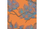 Dutch Wallcoverings 437400 Wallpaper Pine Tree Blue And Orange Dutch Wallcoverings 437400 Wallpaper Pine Tree Blue And Orange
