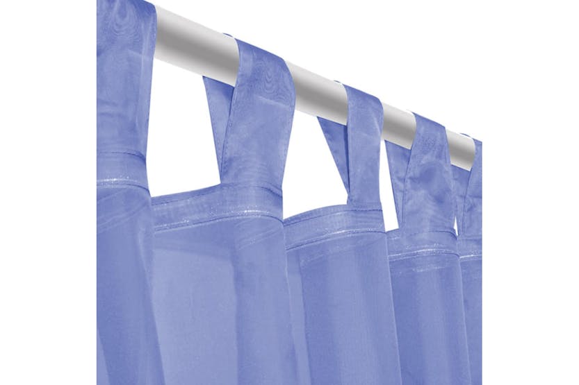 vidaXL 132246 Voile Curtains 2 Pcs 140x225cm Royal Blue vidaXL 132246 Voile Curtains 2 Pcs 140x225cm Royal Blue