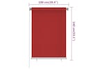 vidaXL 312889 Outdoor Roller Blind 100x140cm Red Hdpe vidaXL 312889 Outdoor Roller Blind 100x140cm Red Hdpe
