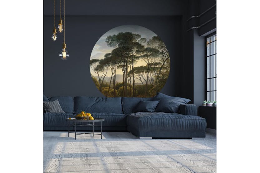 Wallart 440359 Wallpaper Circle Umbrella Pines In Italy 190 Cm Wallart 440359 Wallpaper Circle Umbrella Pines In Italy 190 Cm