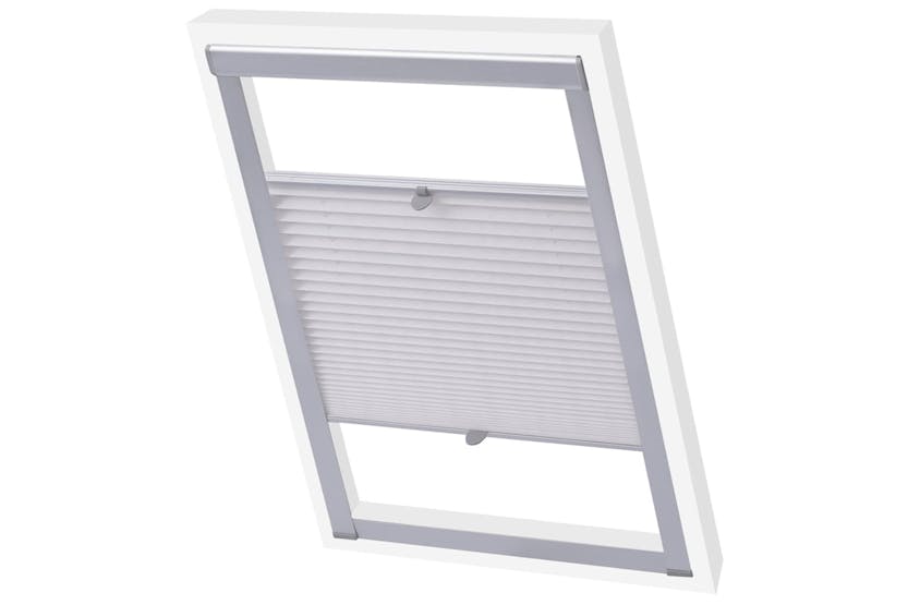 Vidaxl Pleated Blind White Ck02 Vidaxl Pleated Blind White Ck02