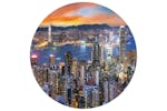 Wallart 440351 Wallpaper Circle Skyline By Night 190 Cm Wallart 440351 Wallpaper Circle Skyline By Night 190 Cm