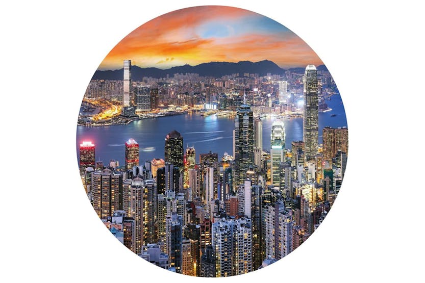 Wallart 440351 Wallpaper Circle Skyline By Night 190 Cm Wallart 440351 Wallpaper Circle Skyline By Night 190 Cm