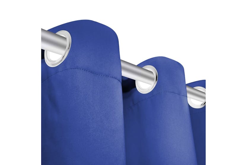 vidaXL 132211 Blackout Curtains 2 Pcs With Metal Eyelets 135x245cm Blue vidaXL 132211 Blackout Curtains 2 Pcs With Metal Eyelets 135x245cm Blue